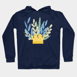 Pixel Floral Crown Hoodie